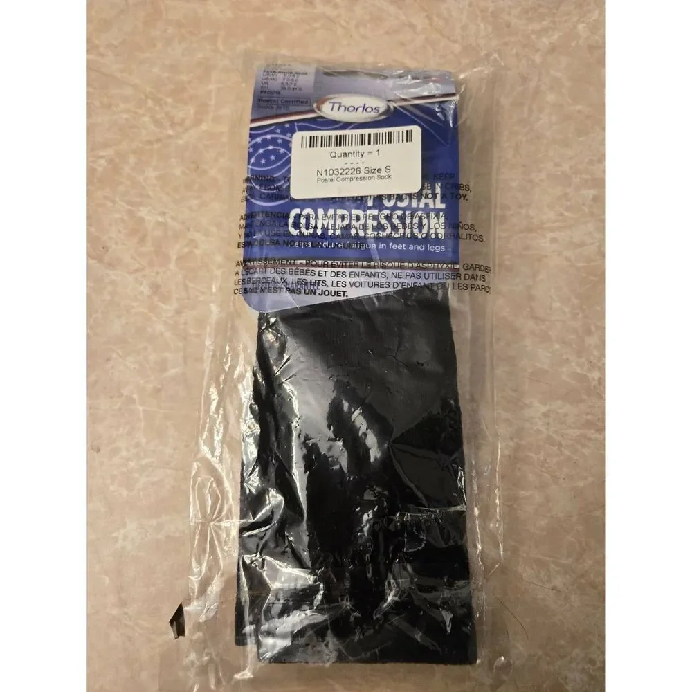 Thorlos Unisex Size Small (6-8 Men) (7-9 Women) Black Compression Sock